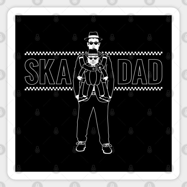 Ska Dad (with Rude Boy Son) Sticker by bryankremkau